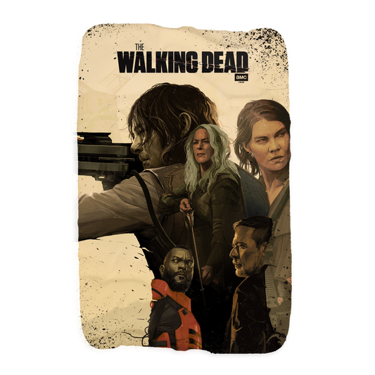 The Walking Dead Season 11B Key Art Sherpa Blanket