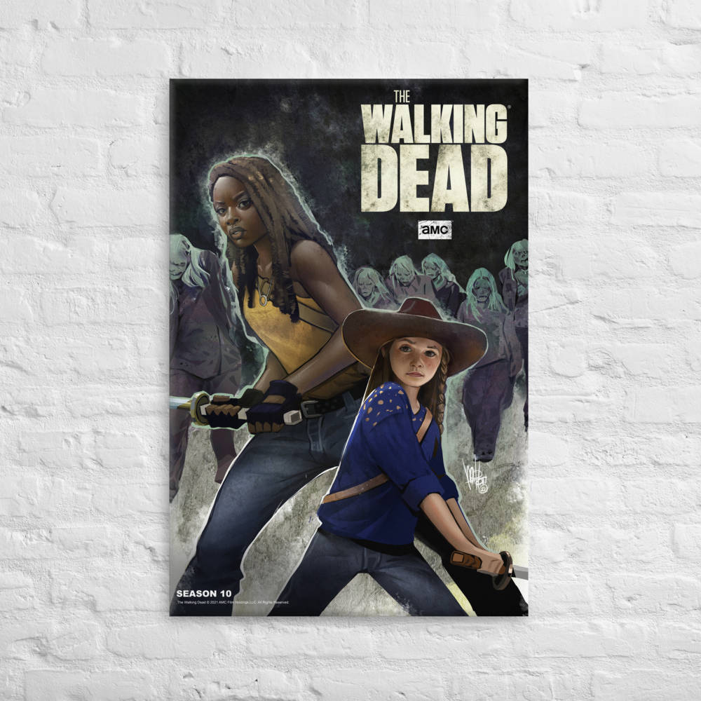 11 Weeks of TWD – Season 10 by Mel Milton Premium Gallery Wrapped Canvas