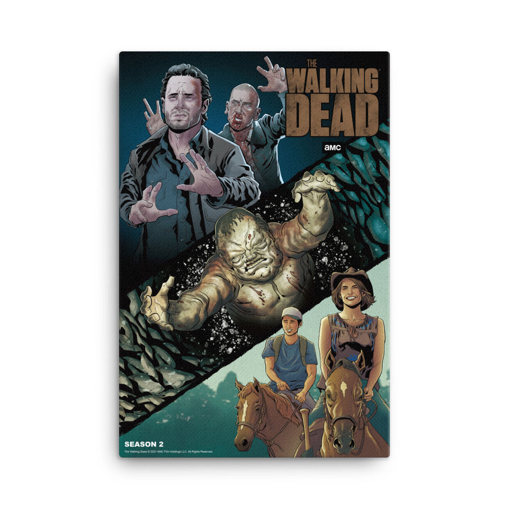 11 Weeks of TWD – Season 2 by Will Sliney & Dee Cunniffe Premium Gallery Wrapped Canvas