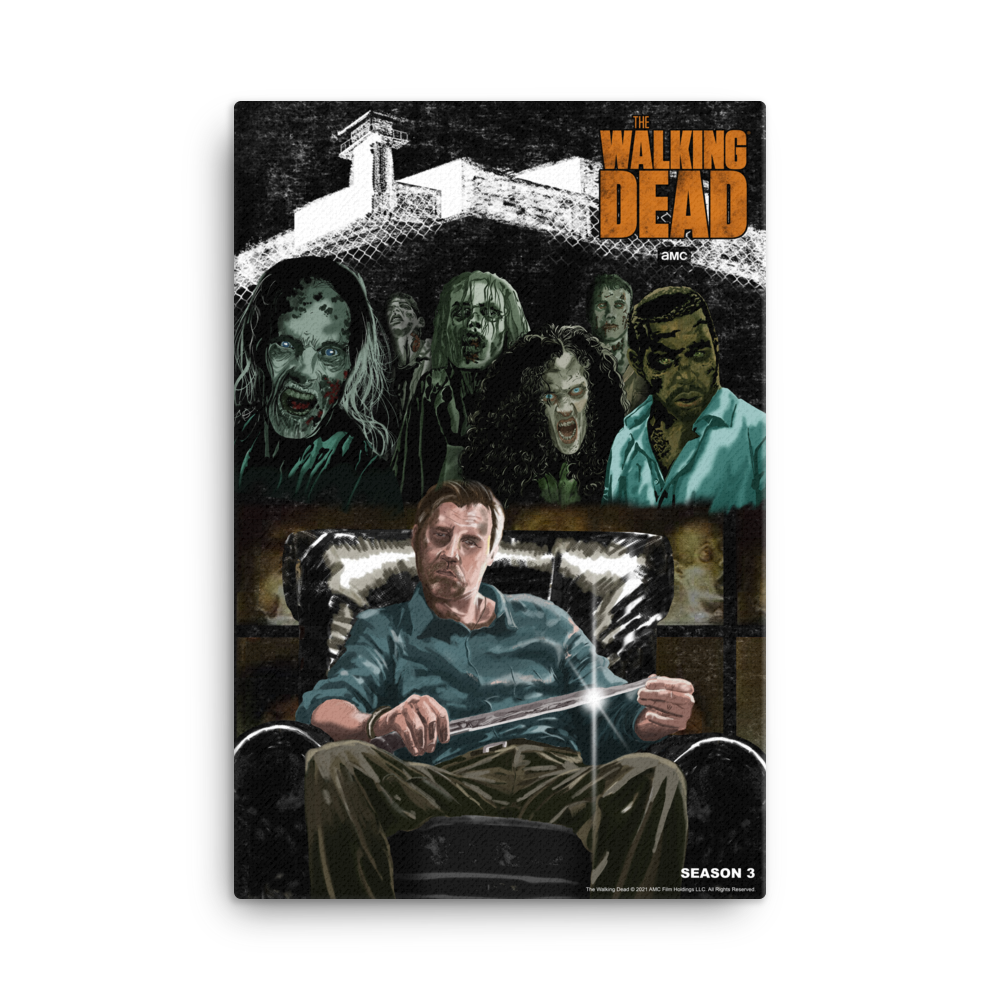 11 Weeks of TWD – Season 3 by Kirk A. Etienne Premium Gallery Wrapped Canvas