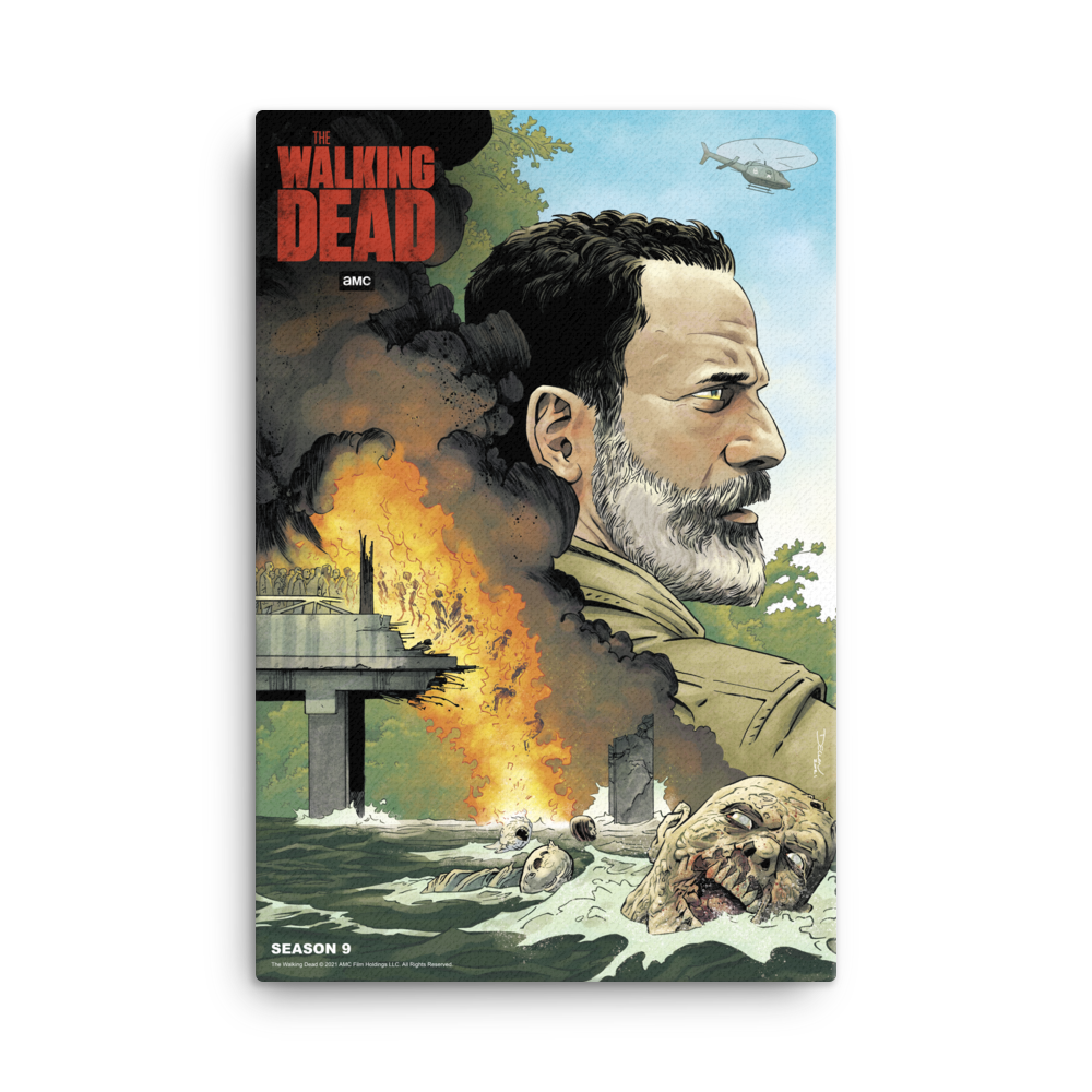 11 Weeks of TWD – Season 9 by Declan Shalvey Premium Gallery Wrapped Canvas