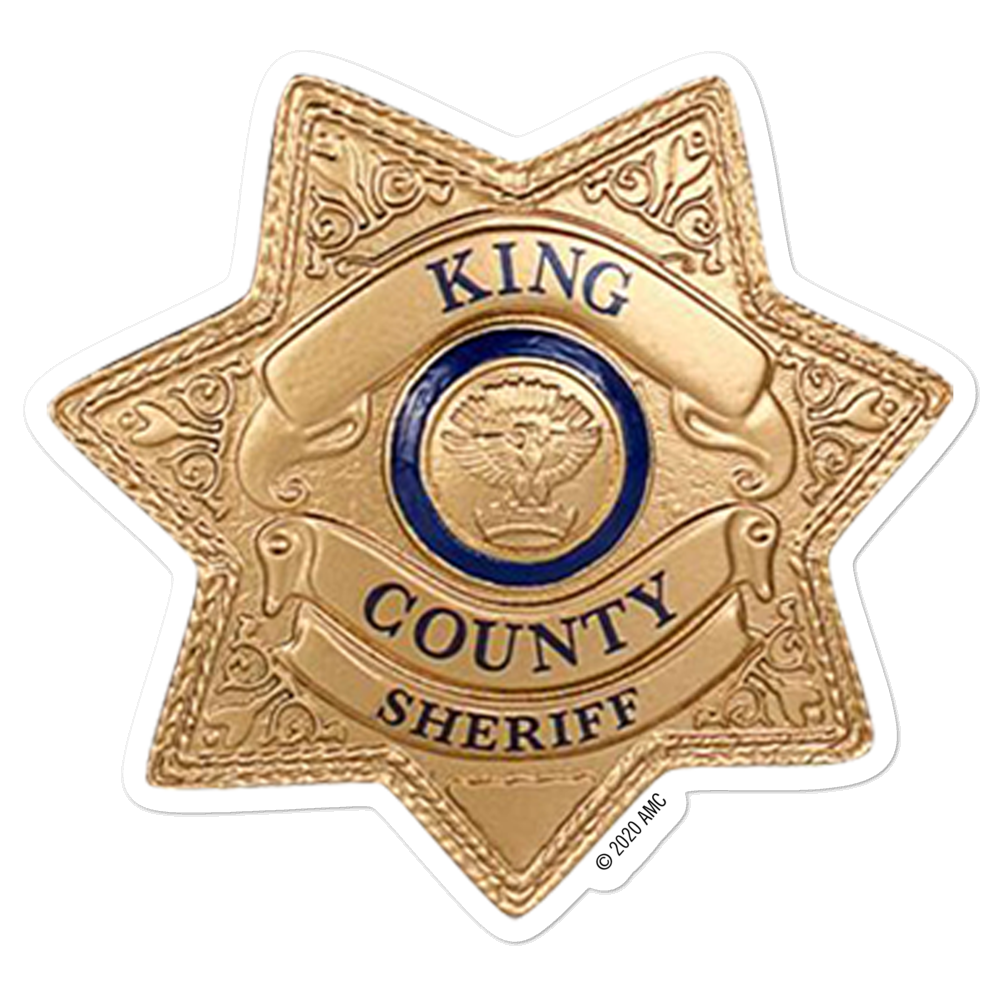 The Walking Dead Sheriff's Badge Die Cut Sticker