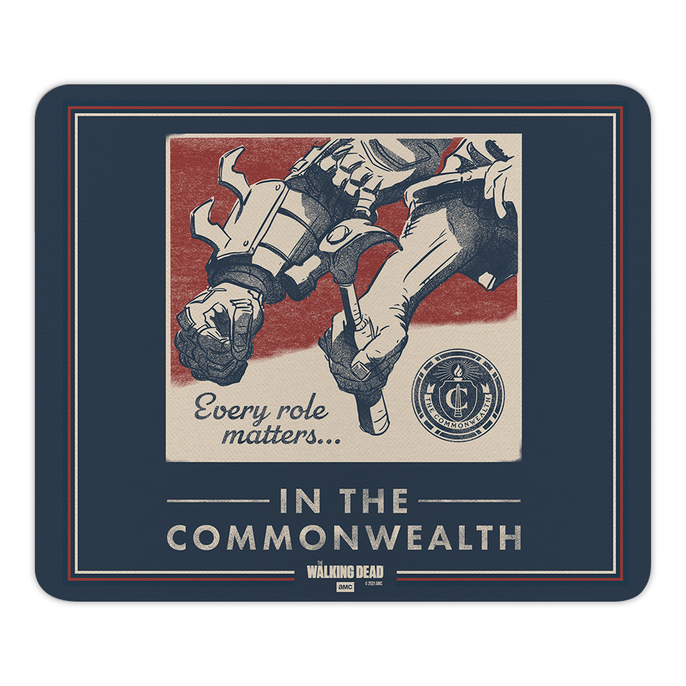 The Walking Dead Commonwealth Poster Mouse Pad