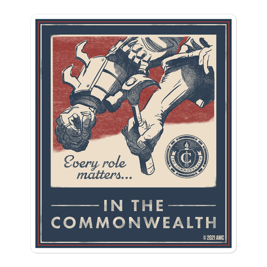 The Walking Dead Commonwealth Poster Die Cut Sticker