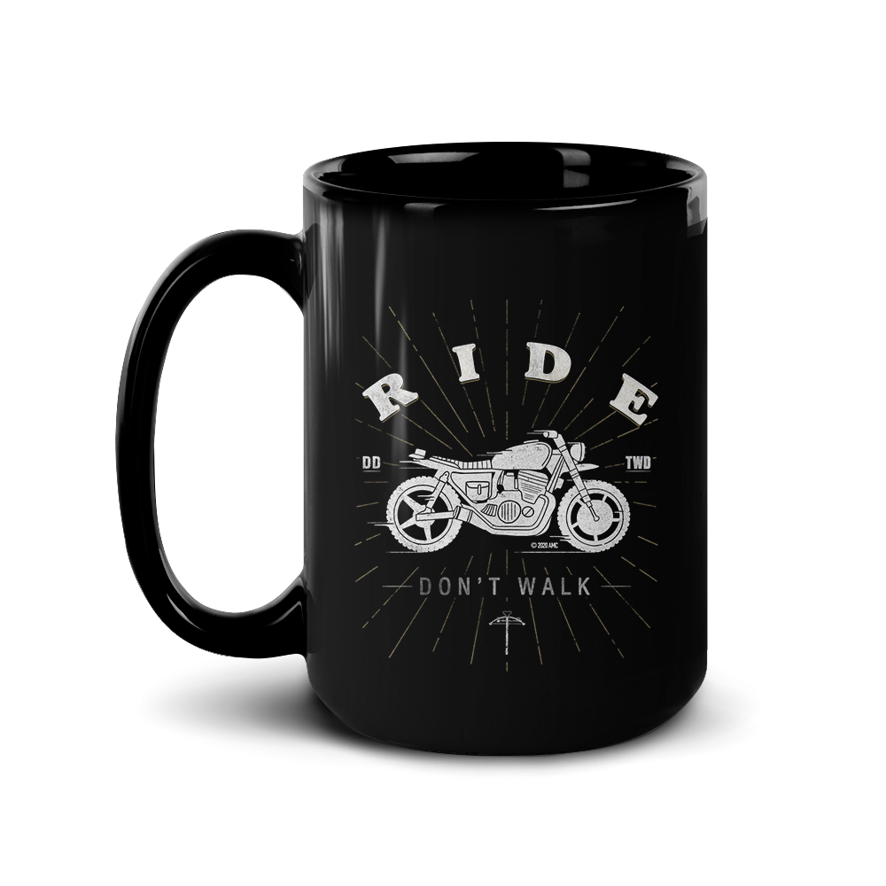 The Walking Dead Daryl Ride Don't Walk Black Mug