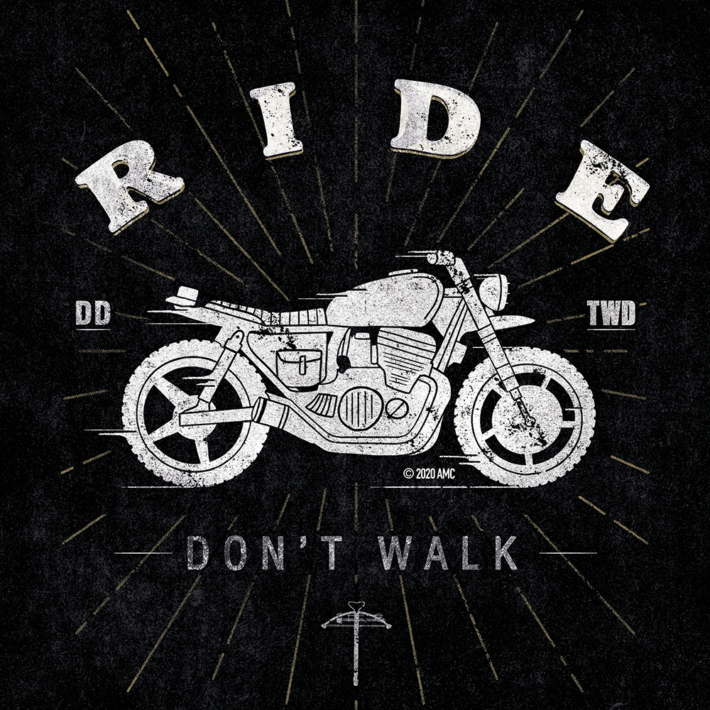 The Walking Dead Daryl Ride Don't Walk Drinking Glass