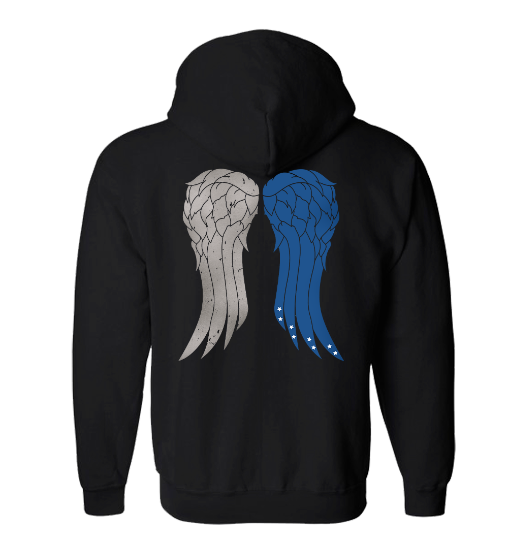 The Walking Dead Daryl's Wings Zip Up Hooded Sweatshirt