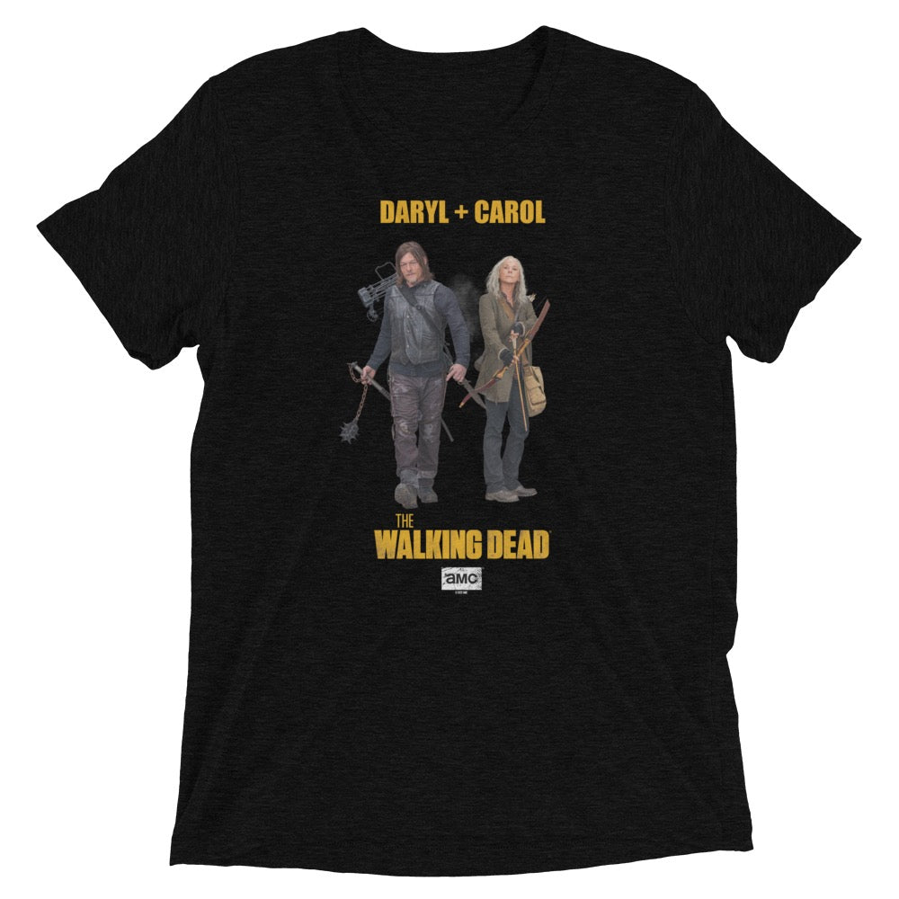 The Walking Dead Daryl + Carol Adult Tri-Blend T-Shirt