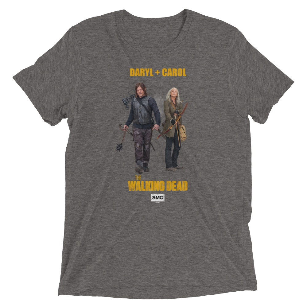 The Walking Dead Daryl + Carol Adult Tri-Blend T-Shirt