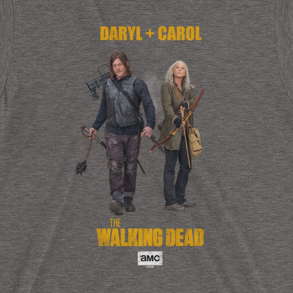 The Walking Dead Daryl + Carol Adult Tri-Blend T-Shirt