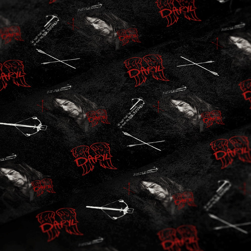 The Walking Dead Daryl Graffiti Wrapping Paper