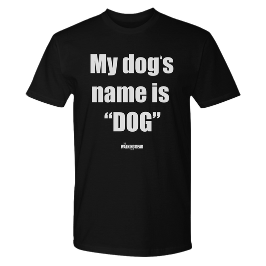 The Walking Dead My Dog's Name Adult Short Sleeve T-Shirt