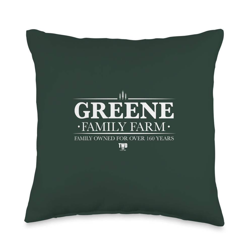 The Walking Dead Greene Family Farm Throw Pillow