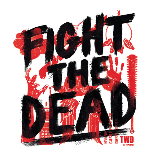 The Walking Dead Fight The Dead Adult Short Sleeve T-Shirt