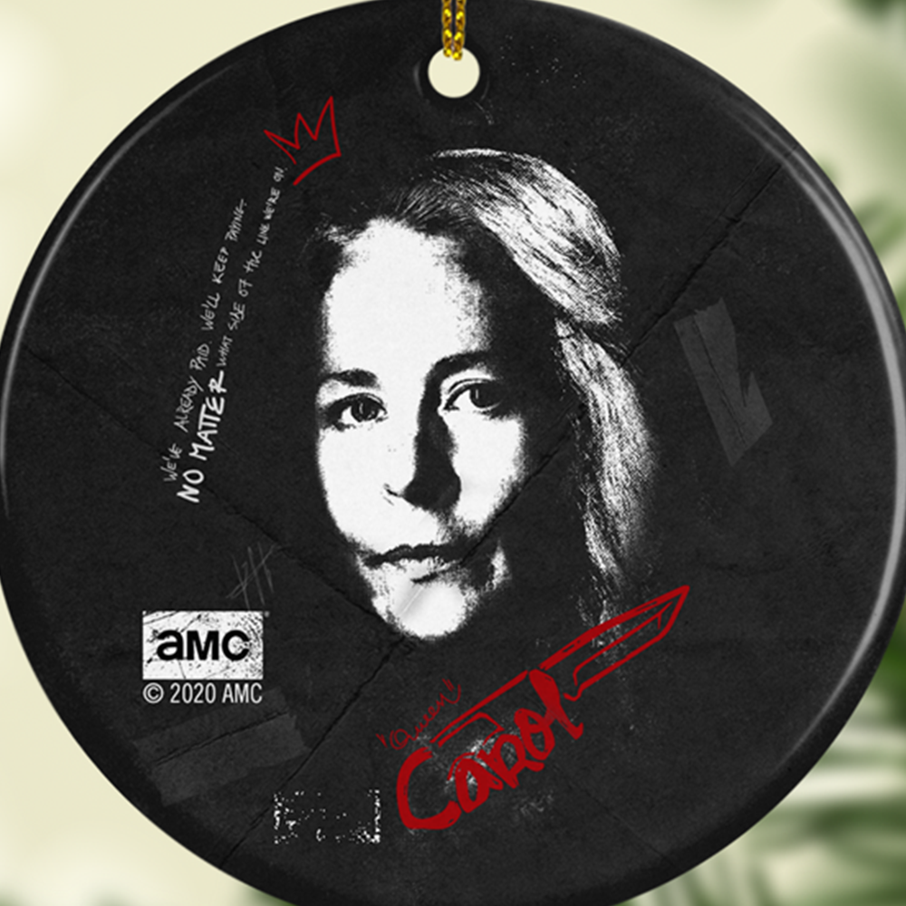 The Walking Dead Carol Graffiti Double-Sided Ornament