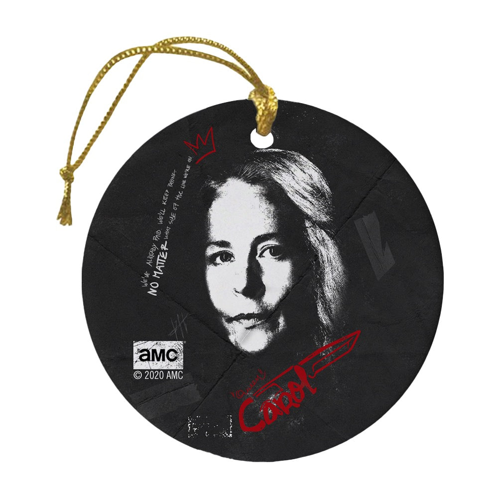 The Walking Dead Carol Graffiti Double-Sided Ornament