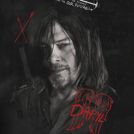 The Walking Dead Daryl Graffiti Drinking Glass