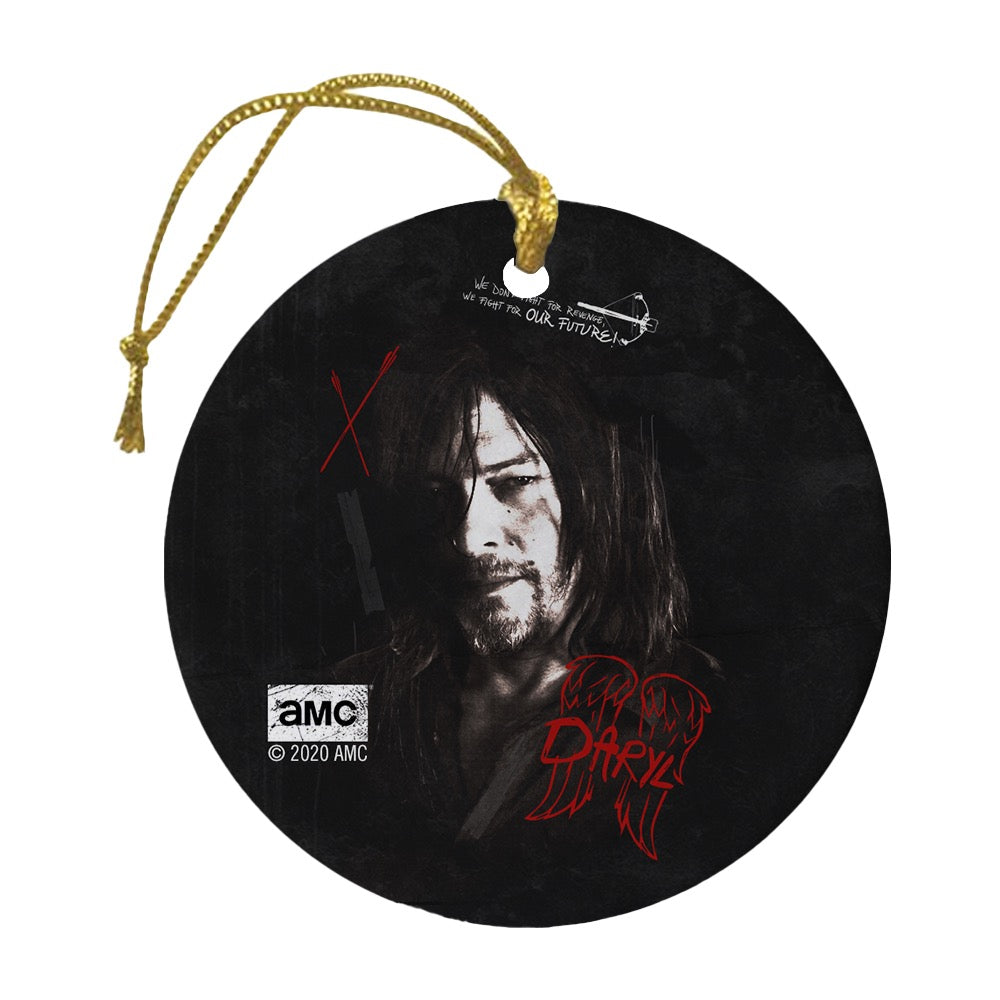 The Walking Dead Daryl Graffiti Double-Sided Ornament