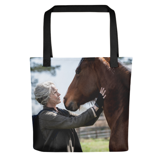 The Walking Dead Carol and Horse Premium Tote Bag