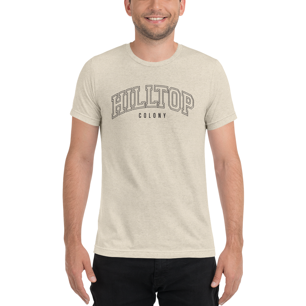 The Walking Dead Hilltop Collegiate Adult Tri-Blend T-Shirt