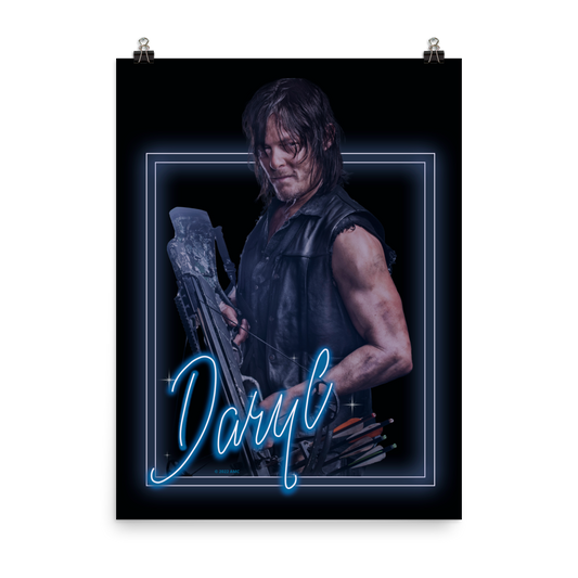 The Walking Dead Heartthrob Daryl Premium Satin Poster
