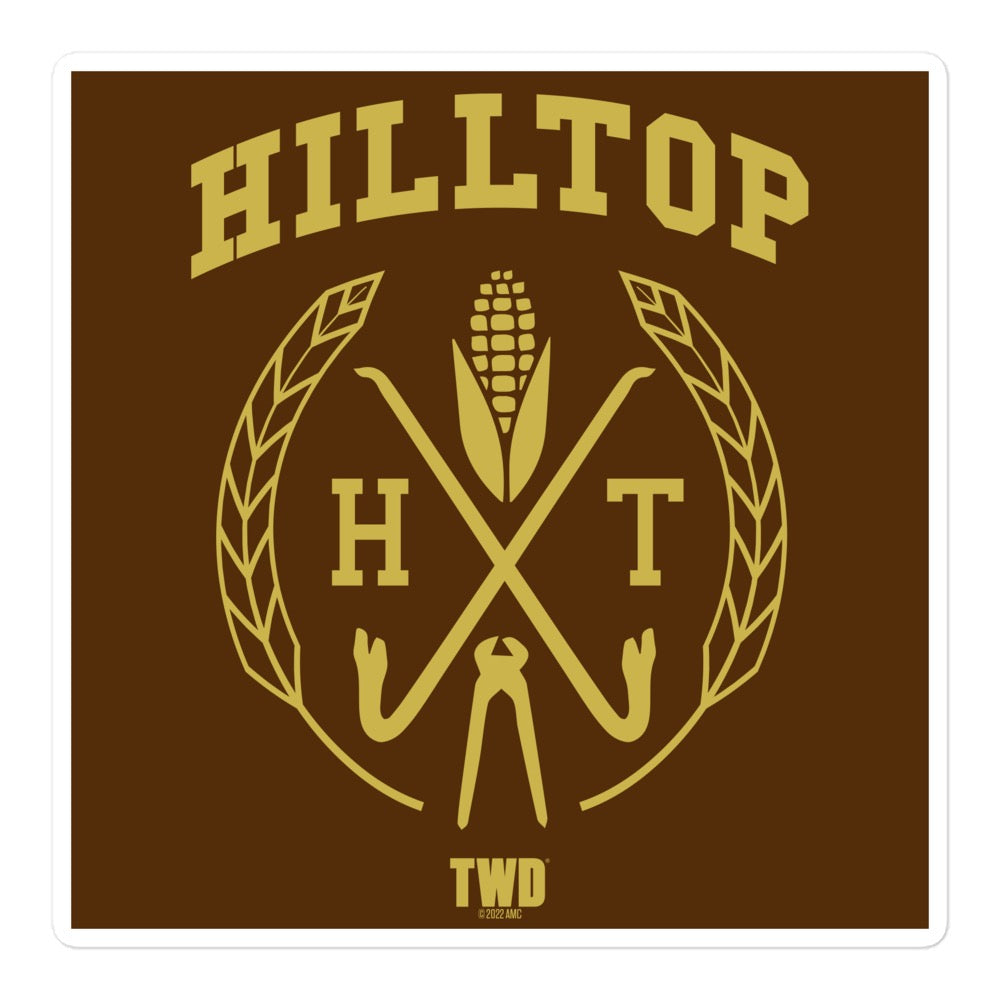 The Walking Dead Hilltop Collegiate Die Cut Sticker