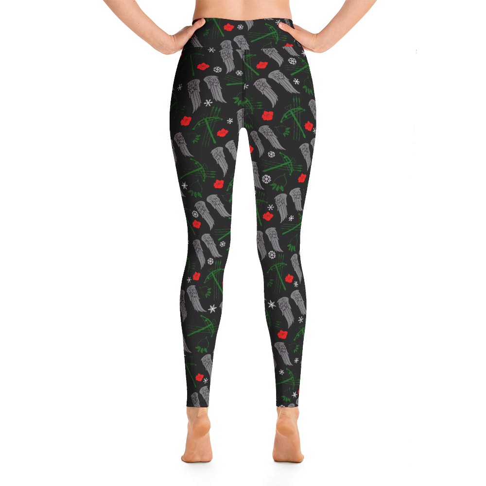 The Walking Dead Icons Holiday Women's All-Over Print Yoga Leggings