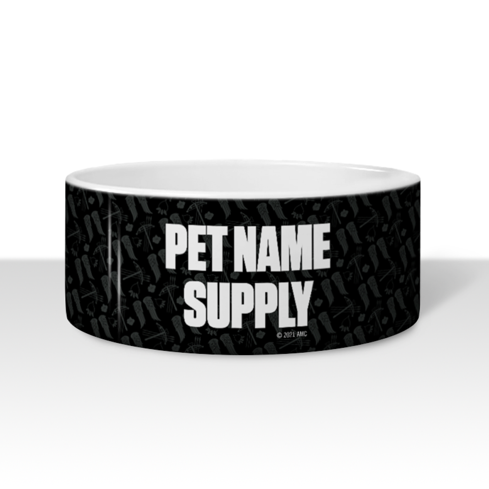 The Walking Dead Icons Personalized Supply Pet Bowl