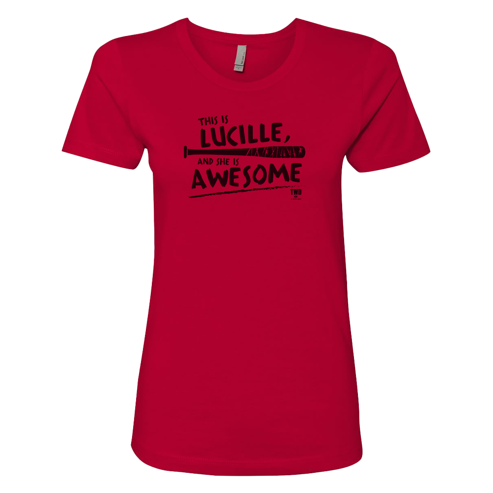 The Walking Dead Lucille Is Awesome Women's Short Sleeve T-Shirt