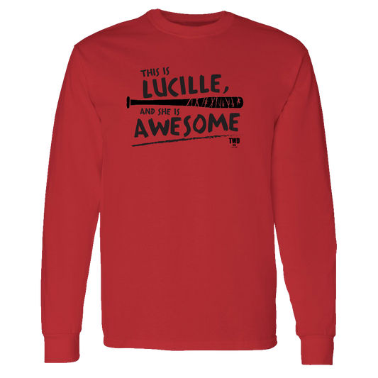 The Walking Dead Lucille Is Awesome Adult Long Sleeve T-Shirt