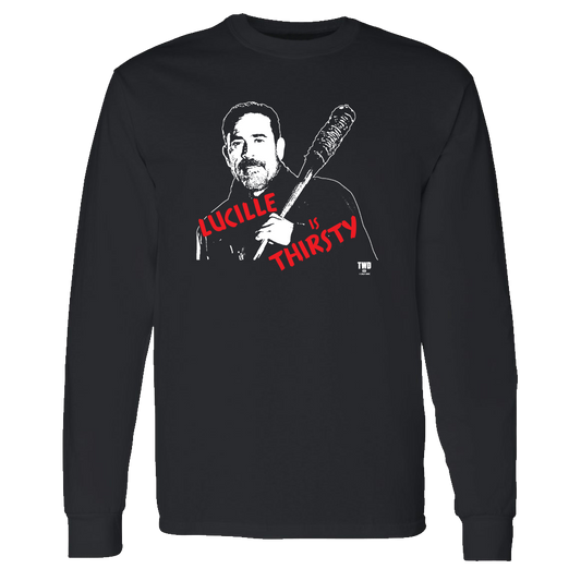 The Walking Dead Lucille Is Thirsty Adult Long Sleeve T-Shirt