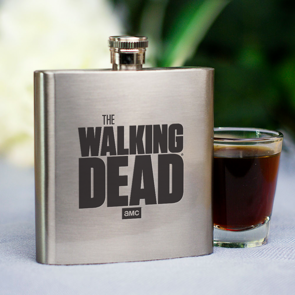 The Walking Dead Logo Stainless Steel Flask