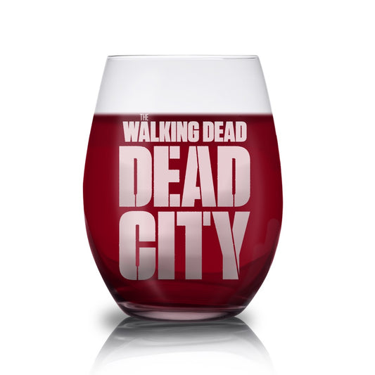 Dead City Logo Wine Glass