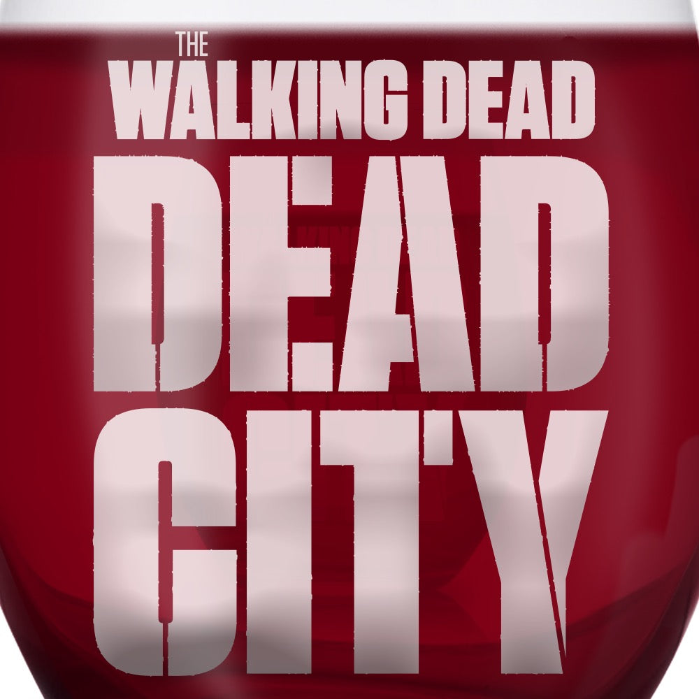 Dead City Logo Wine Glass