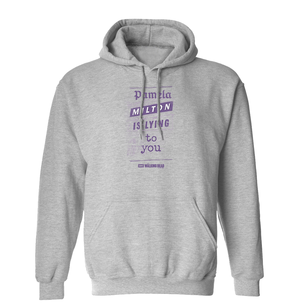 The Walking Dead Milton Newspaper Fleece Hooded Sweatshirt