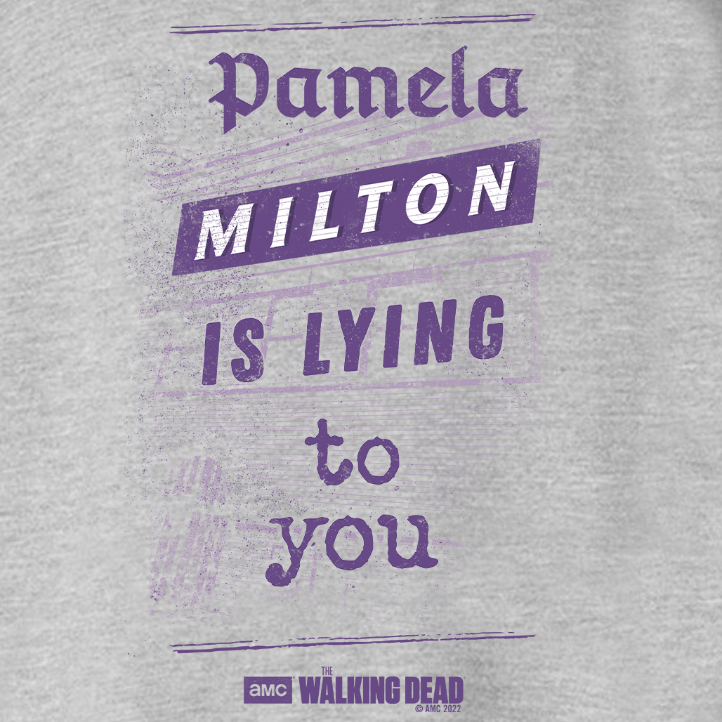 The Walking Dead Milton Newspaper Fleece Hooded Sweatshirt