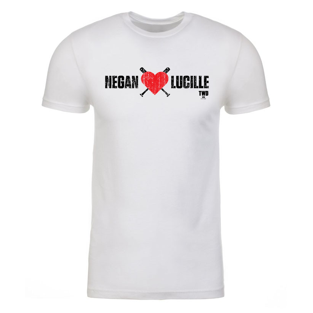 The Walking Dead Negan Heart Lucille Adult Short Sleeve T-Shirt