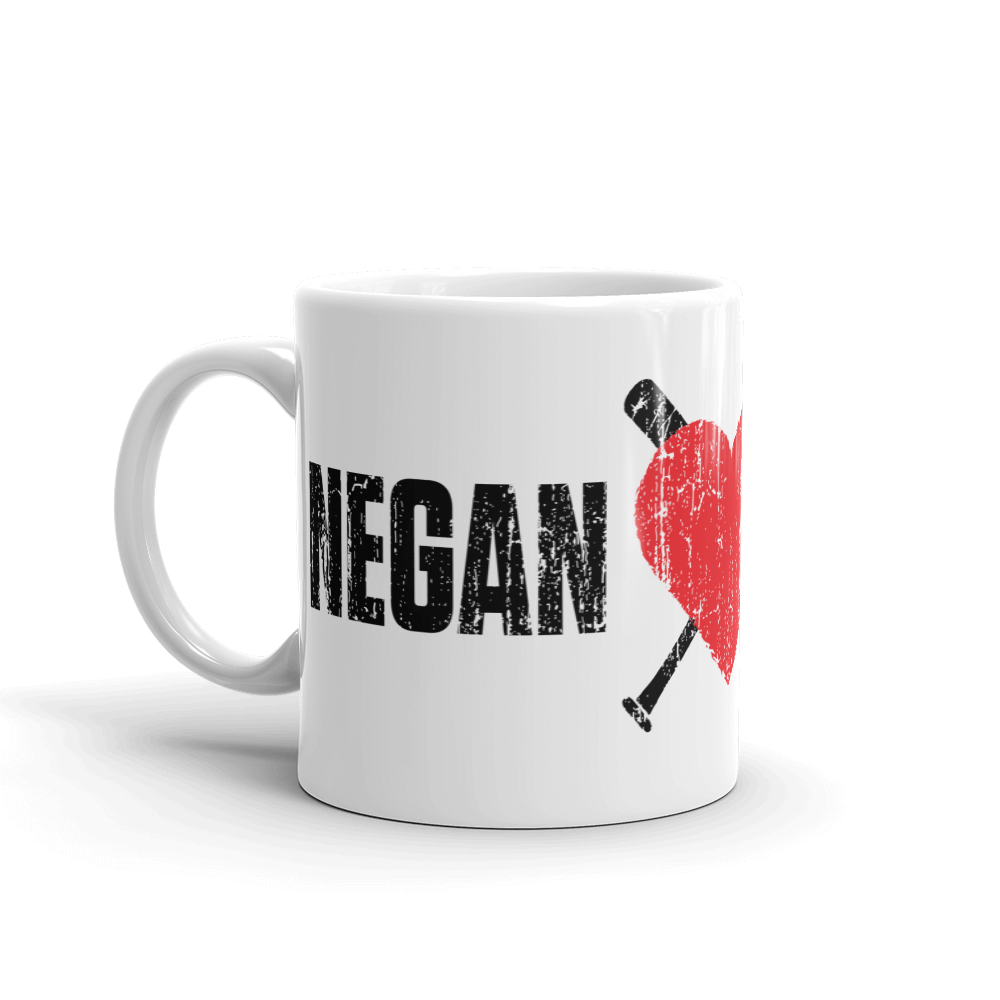 The Walking Dead Negan Heart Lucille White Mug