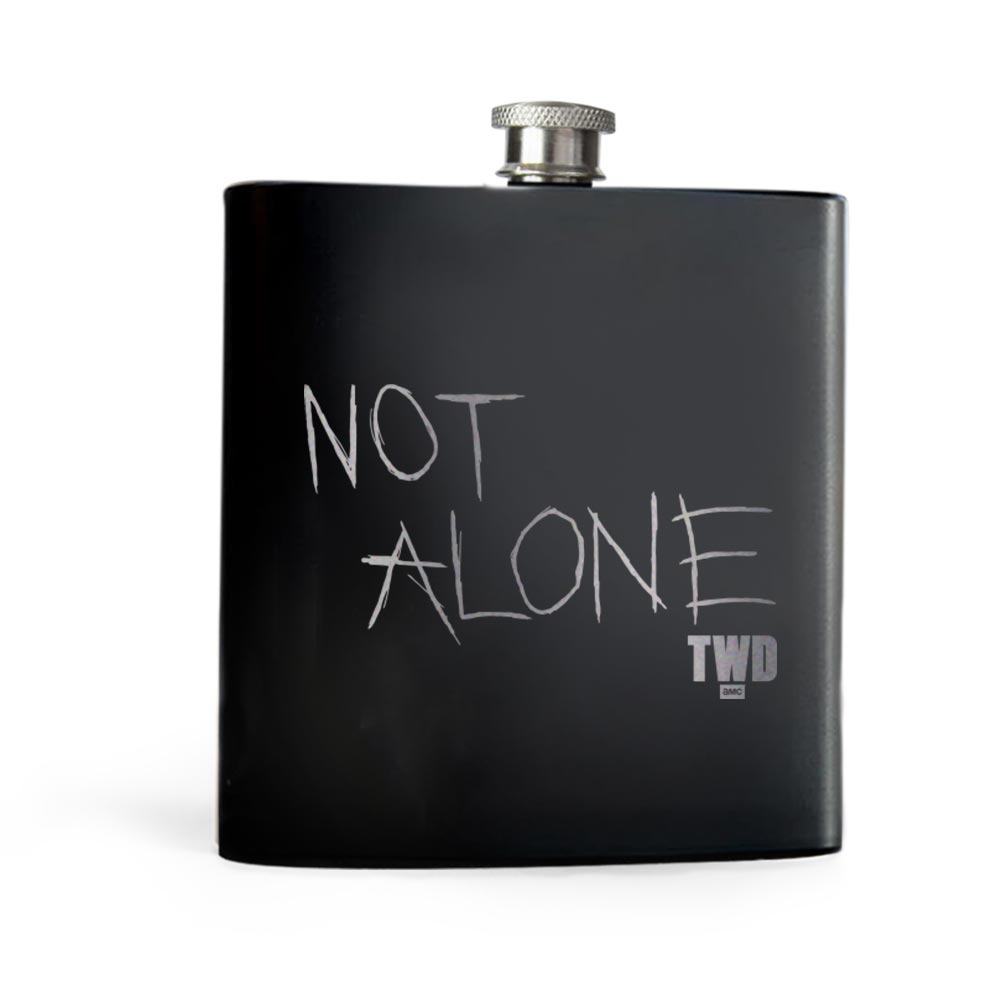 The Walking Dead Not Alone Laser Engraved Flask