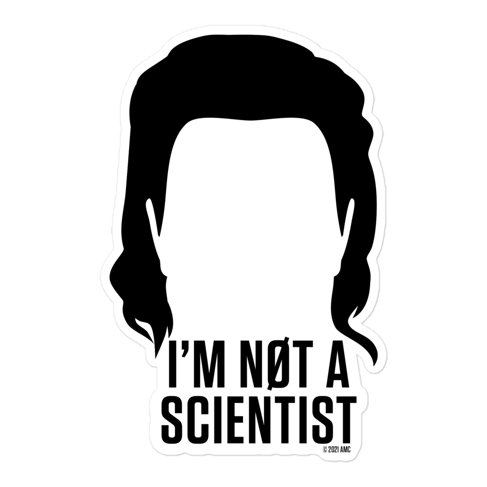 The Walking Dead I'm Not A Scientist Die Cut Sticker