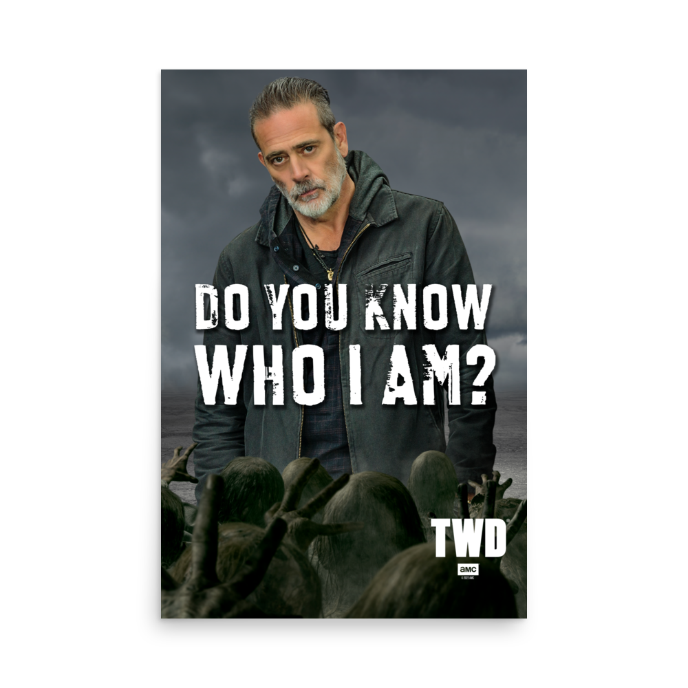 The Walking Dead Do You Know Quote Premium Satin Poster