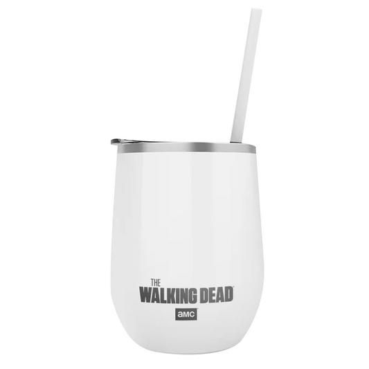 The Walking Dead Oceanside Laser Engraved Wine Tumbler with Straw