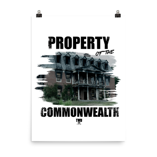 The Walking Dead Property Of Premium Satin Poster