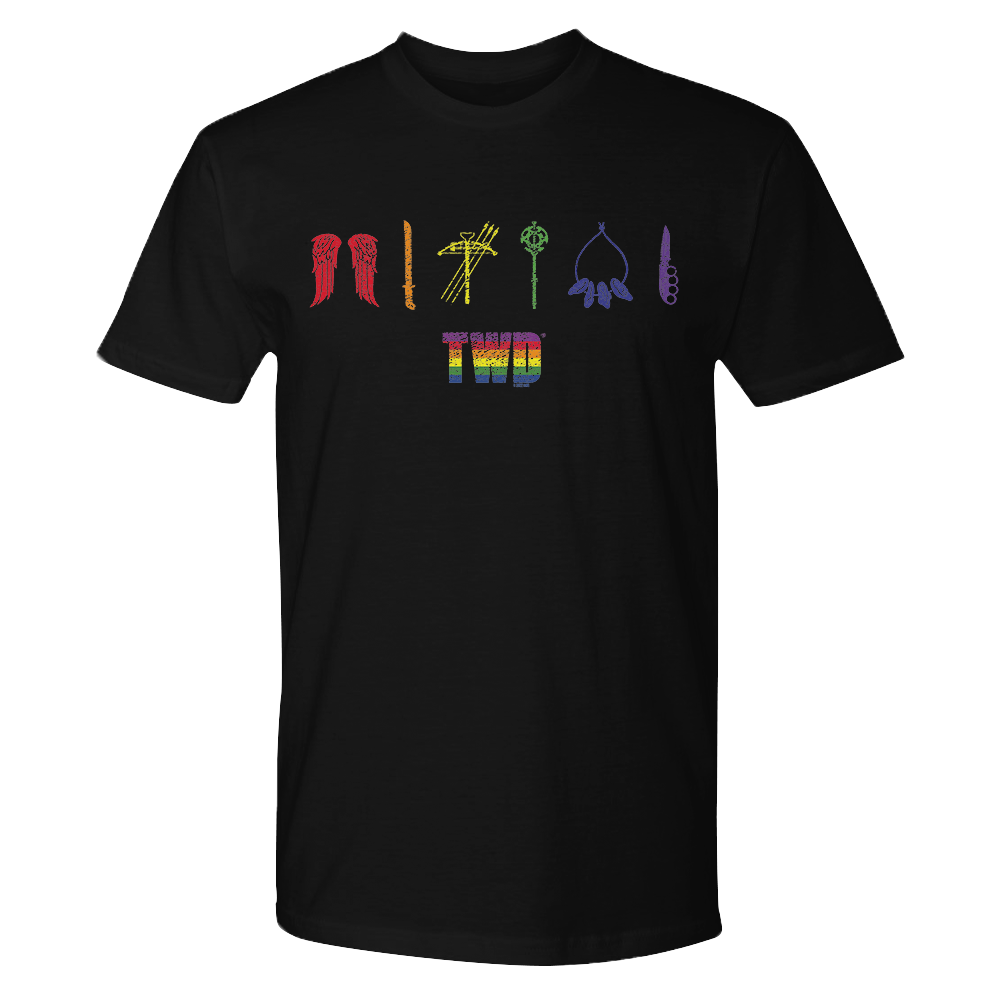 The Walking Dead Pride Icons Adult Short Sleeve T-Shirt