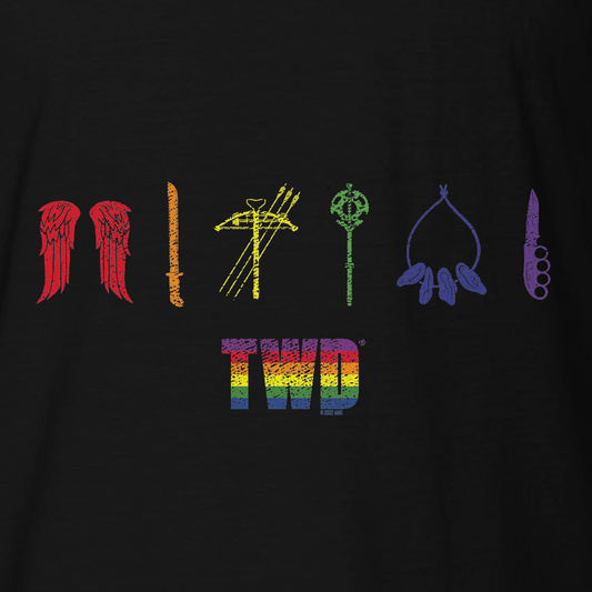 The Walking Dead Pride Icons Adult Short Sleeve T-Shirt