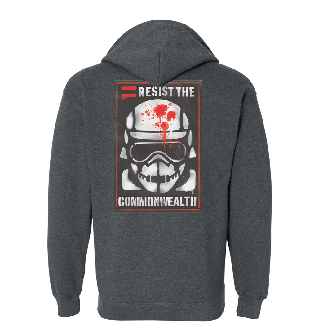 The Walking Dead Resist the Commonwealth Fleece Zip-Up Hooded Sweatshirt