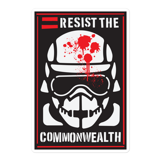 The Walking Dead Resist the Commonwealth Die Cut Sticker