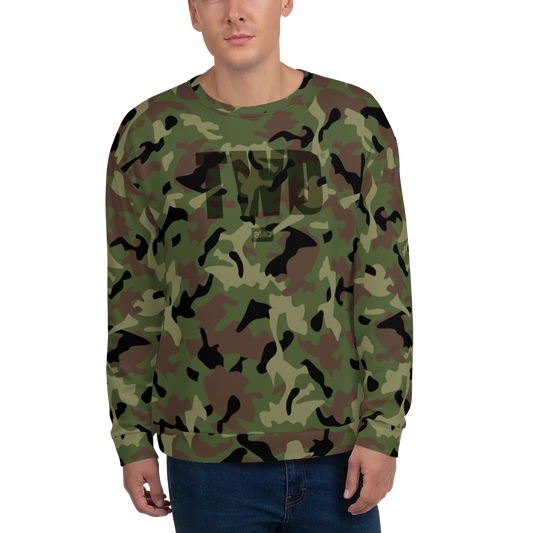 The Walking Dead Camo Logo Unisex Crew Neck Sweatshirt