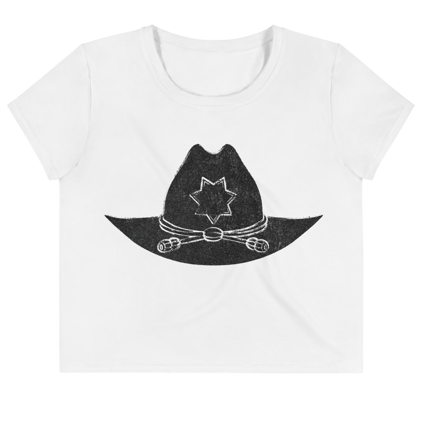 The Walking Dead Sheriff's Hat Women's Cropped Tee