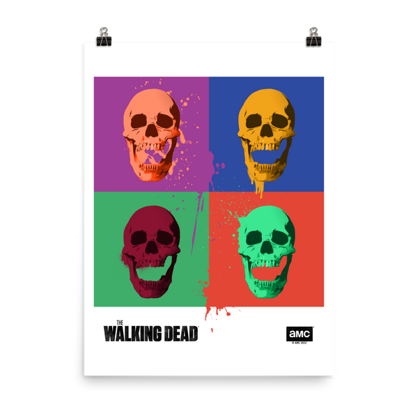 The Walking Dead Negan Graffiti Premium Satin Poster